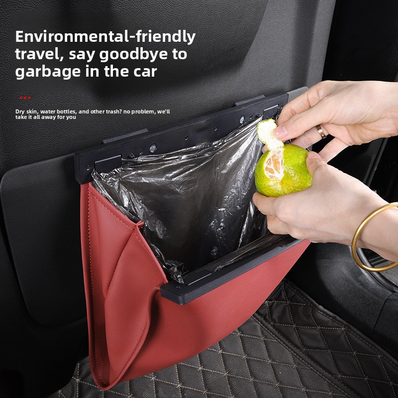 Leather Cleaner Interior - 1 Stück Auto-Leder-Müllsäcke, Rücksitz-Rückenlehne zum Aufhängen,